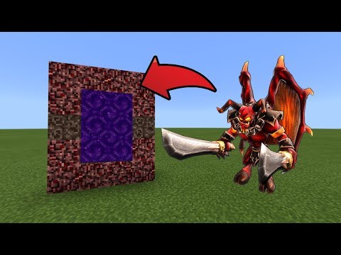 Flax - How To Make a Portal to the Demon Boss Dimension in MCPE (Minecraft PE)
