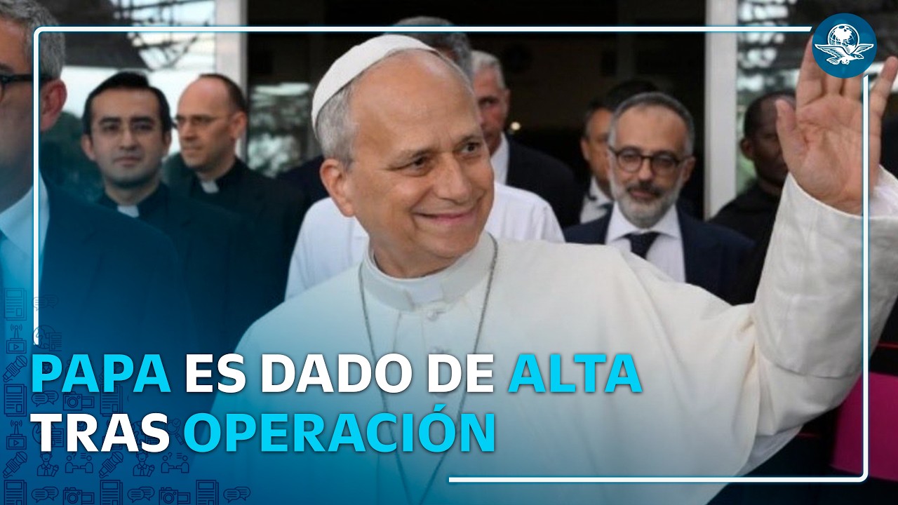 Papa León XIV sale del hospital Gemelli de Roma después de ser operado por cáncer de pulmón