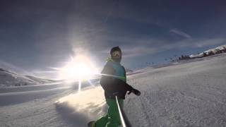 preview picture of video 'GoPro: Snowboarding Obersaxen, Switzerland 2015'