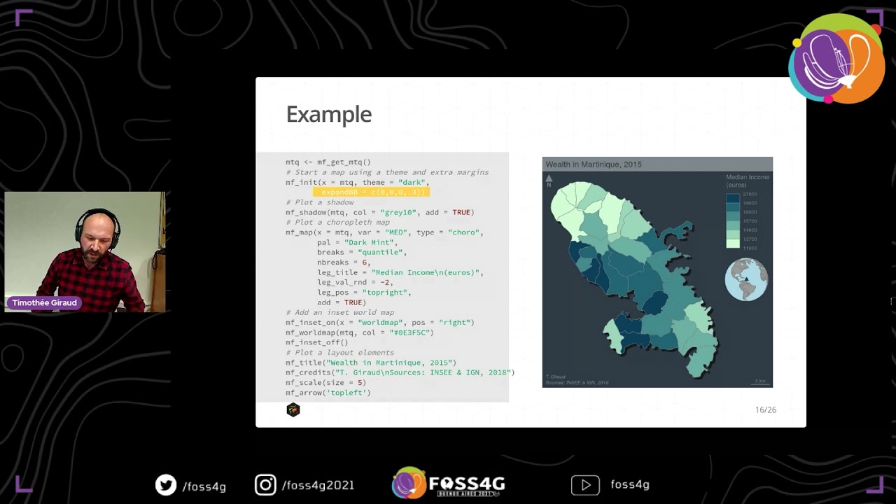 FOSS4G 2021 - mapsf: a New R Package for Thematic Mapping