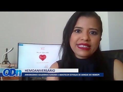 AniversaÌrios solidaÌrios ajudam a abastecer estoque de sangue do Hemopi 23 09 2021