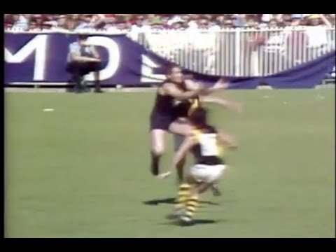 Channel 9 colour transmission of Laurie Fowler / John Nicholls 1973 Grand Final incident.