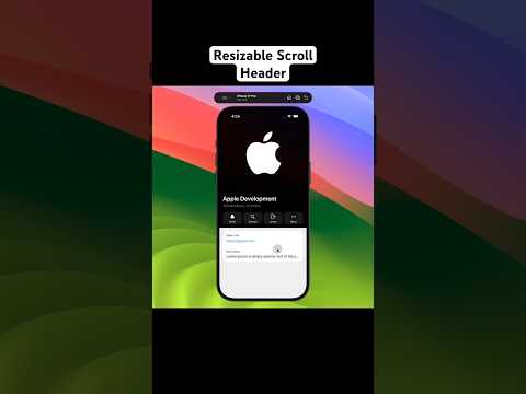 Resizable Scroll Animation Header using SwiftUI | Sticky Header | #ios #apple #animation thumbnail