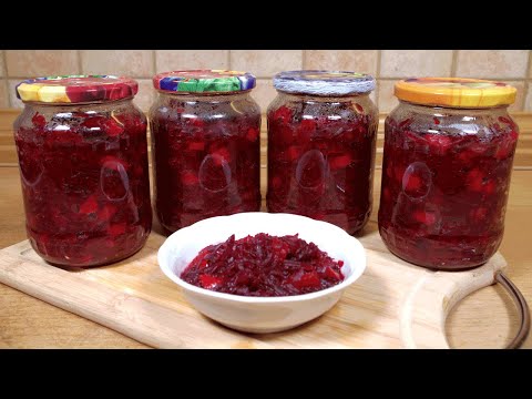 Znakomite buraczki na zimę | Smaczny dodatek do zrazów, kotletów mielonych, pulpetów...