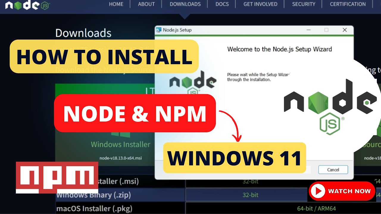 Install Node JS & NPM in Windows | Step by Step Guide By Bitter Code | 2023