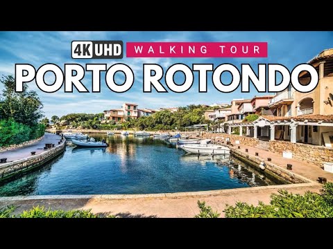 WALKING TOUR OF PORTO ROTONDO, COSTA SMERALDA - SARDINIA, ITALY 🇮🇹 | 4K 60FPS EXPLORATION