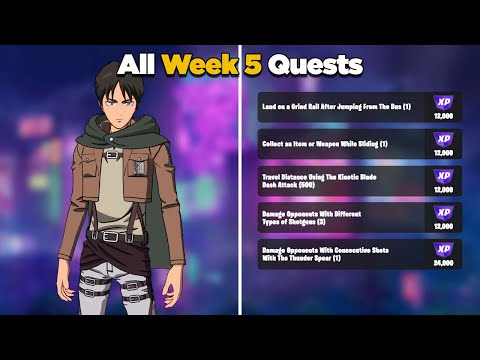 Fortnite All Week 5 Season Quests Guide - Chapter 4 Season 2