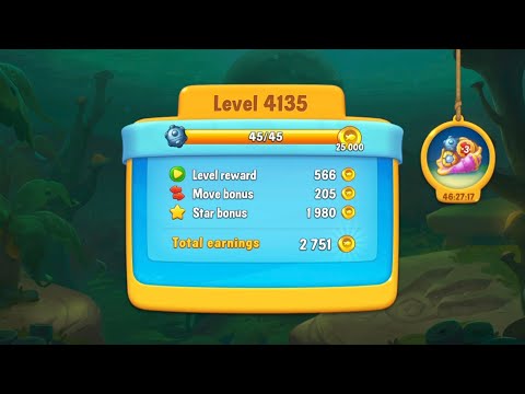 Fishdom Easter Rushes, Win Strikes Level 4124 - 4135