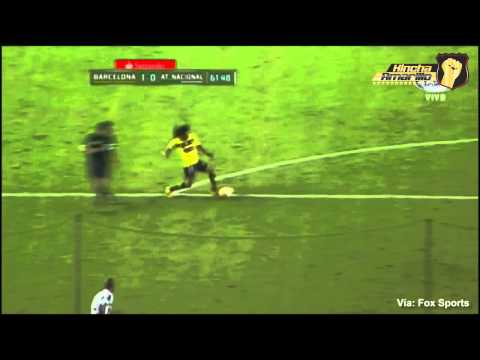 Intento de gol de Alex Colón | Barcelona S.C. 1 Atletico Nacional 0