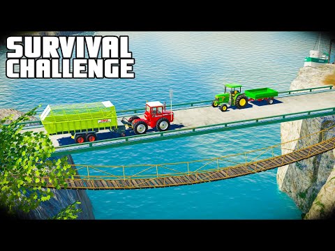 BUILDING A BRIDGE! - Survival Challenge 2 | Episode 21