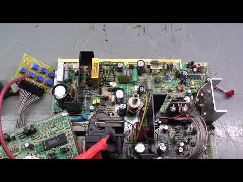 27" K7500 Arcade Monitor Chassis Repair - Dead (Exploding Cap) (Review)