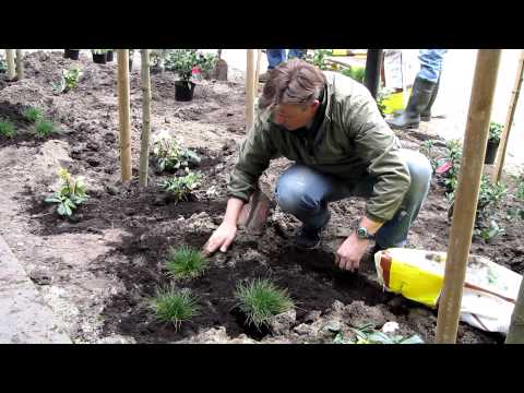 Opknappen van de binnentuin van Zorgcentrum Wilgenhoven in Stolwijk - 12 maart 2011