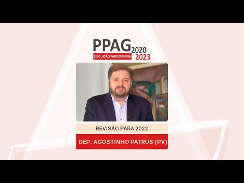 Revisão do PPAG para 2022: saudações do presidente da ALMG
