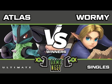Game Nest Smash It Up: Wormy (Young Link) vs Atlas (Lucario) - Winners Round 3