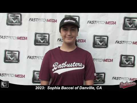2023 Sophia Baccei Third Base Softball Skills Video - Batbusters Gomes/Ching