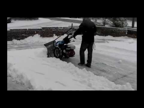BCS Snow Plough Demonstration by Tracmaster