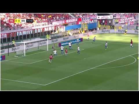 Milan Brescia Gol Calhanoglu 1-0 Dazn ita