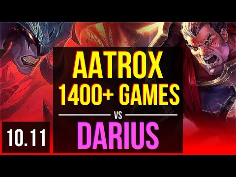 AATROX vs DARIUS (TOP) | 3.3M mastery points, 1400+ games, 3 early solo kills | EUW Master | v10.11