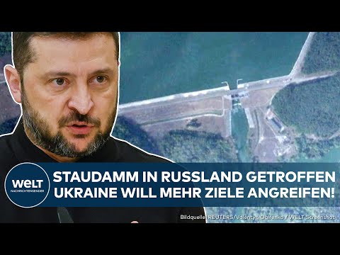PUTINS KRIEG: Nach Treffer an Staudamm! Eskalation? Ukraine will mehr Ziele in Russland angreifen