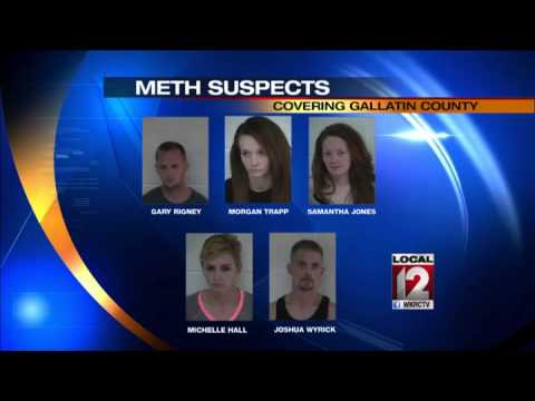 Traffic stop ends with five people busted for meth