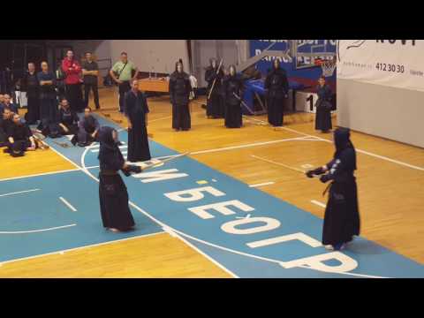 Belgrade Kendo Trophy 2016 Godan exam 501vs502