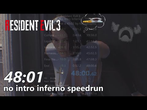 resident evil 3 no intro inferno speedrun 48:01