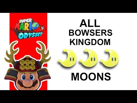 Super Mario Odyssey | All BOWSERS Kingdom Power Moon Locations
