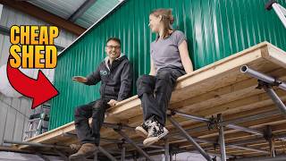 Workshop Mezzanine on a Shoestring Budget | Scaffolding Hack