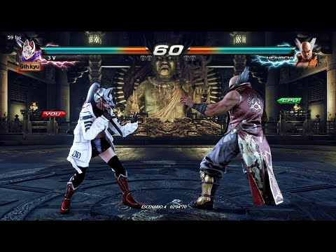 L7 07 Kunimitsu Ryona vs Heihachi - Tekken 7 4.20 ( Anakin x24 ) Gameplay PC Gtx 1070 Ti 8GB