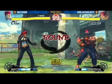 [08/04/12] MICHIGAN MASTERS 2012: SSF4 Grand Finals: Wolfkrone vs. CORN Antwan Ortiz