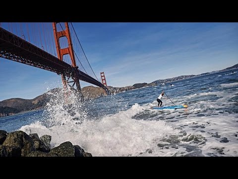 Heavy Water Stand Up Paddling Under the Golden Gate Bridge
