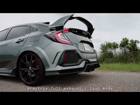 2018 Honda Civic Type R Stock Exhaust vs ARMYTRIX Exhaust!