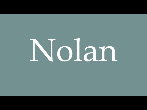 How to Pronounce ''Nolan'' Correctly in French