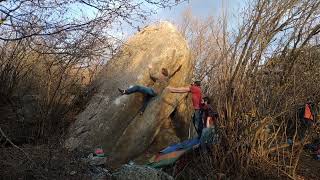 Video thumbnail of Euskara FreeStiloak, 7b. Targasonne