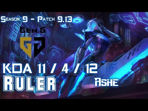 Gen Ruler ASHE vs CAITLYN ADC - Patch 9.13 KR Ranked