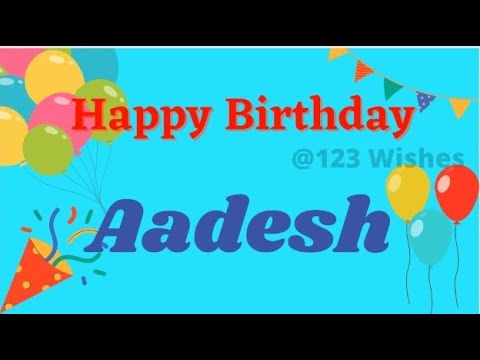Happy Birthday Aadesh