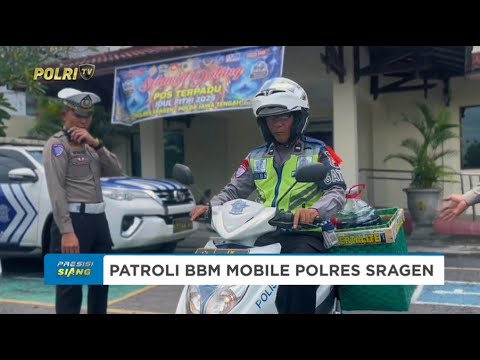 INOVASI CERDAS SAT LANTAS POLRES SRAGEN PATROLI BBM MOBILE BANTU PEMUDIK KEHABISAN BENSIN