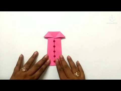 how to make paper rain coat |origami raincoat |paper crafts | easy origami