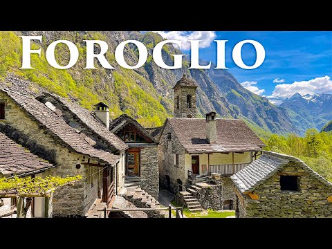 Foroglio, Switzerland 4K - Most Beautiful Fairytale Village Around the World, Travel Vlog, 4K Video