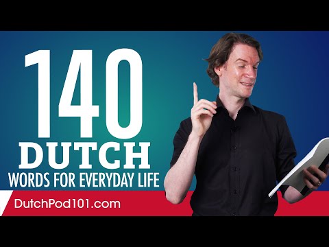 140 Dutch Words for Everyday Life - Basic Vocabulary #7