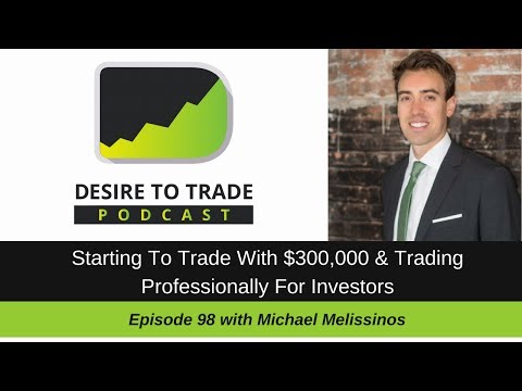 Starting To Trade Professionally With $300,000 - @Mmelissinos (098)‏ | Trader Interview
