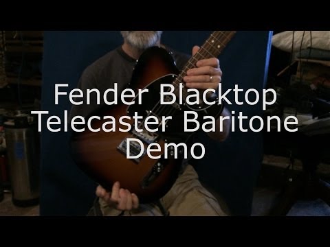 Fender Blacktop Telecaster Baritone - Demo + Ambient Guitar!