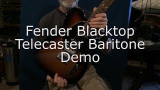 Fender Blacktop Telecaster Baritone - Demo + Ambient Guitar!