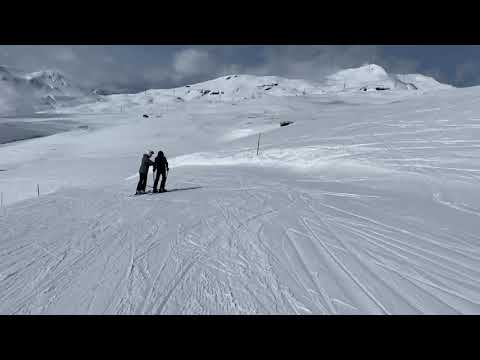 Laax Flims Falera piste 23 ski run (4k 60fps)