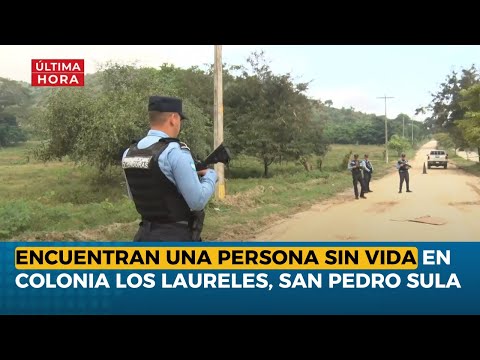 Encuentran una persona sin vida en Colonia Los Laureles, San Pedro Sula