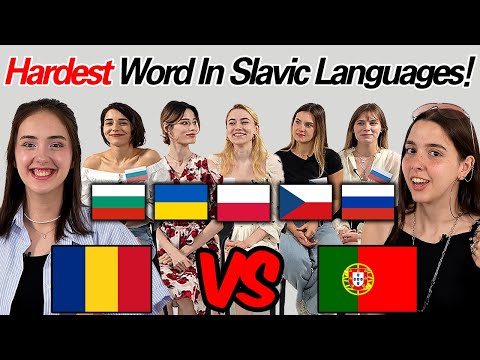 Romania VS Portugal Try To Pronounce The HARDEST Words In 5 Slavic Languages! Which one Is HARDEST?