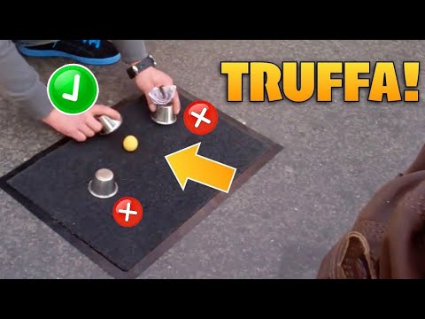 SVELO IL GIOCO (O LA TRUFFA) dei 3 BUSSOLOTTI! TRUFFE da STRADA - 3 shell game scam revealed