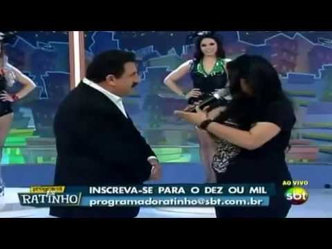 Roberta Coentro no Programa do Ratinho SBT - Quadro Dez ou Mil 19/09/2013