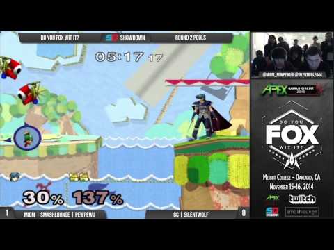 DYFWI - Day 2 - Round 2 Pools: MIOM|PewPewU (Marth) vs GC|Silent Wolf (Fox)