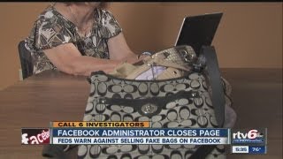 Facebook sites selling counterfeit bags close pages